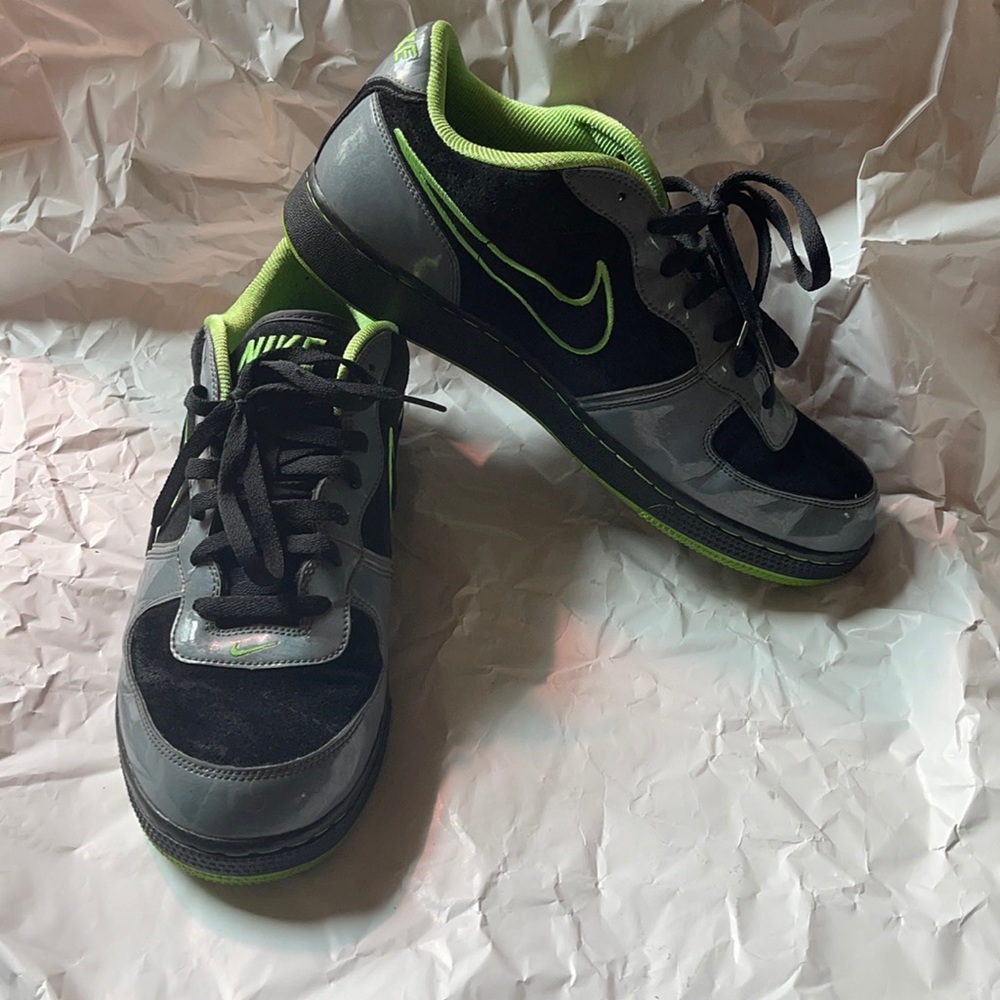 Nike AF1 Black and Lime Green Size 12